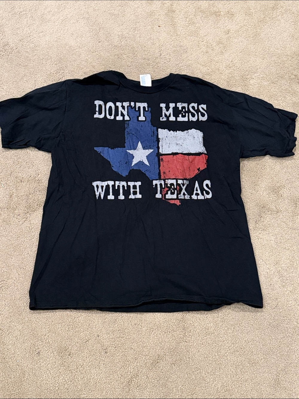 Don't Mess With Texas Graphic Tee - Black